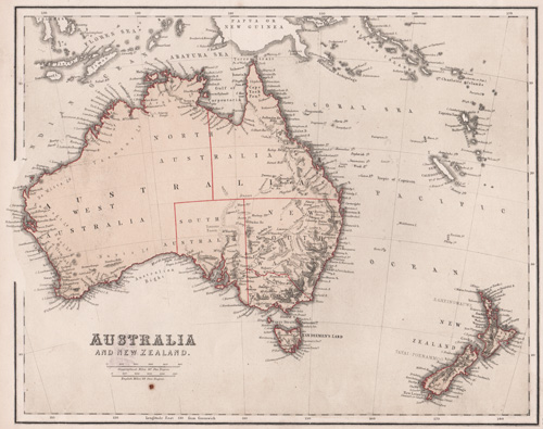 Australia and New Zealand 1855